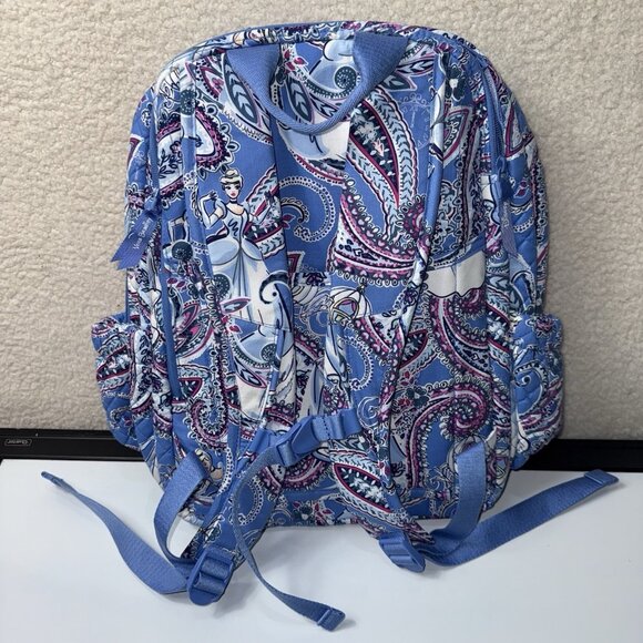 NEW Vera Bradley & Disney CINDERELLA PAISLEY XL Campus Backpack - School Bag - Picture 5 of 5